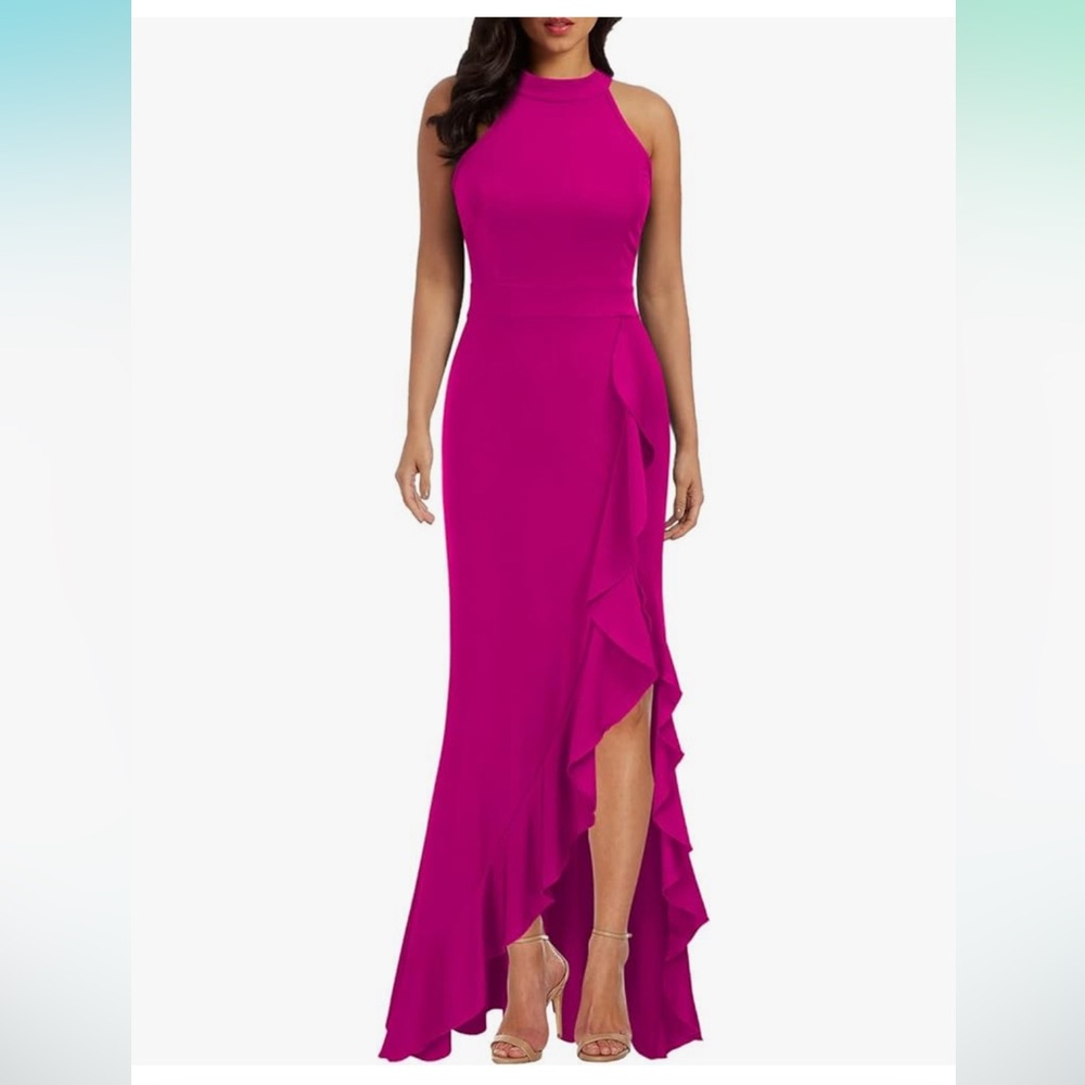 women’s pink maxi dress - wedding guest ??